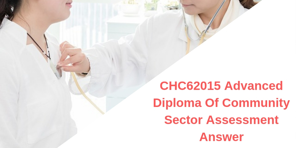 CHC62015 Advanced Diploma Of Community Sector Assessment Answer