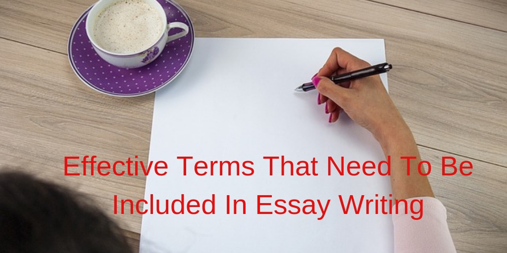 What are the Effective Terms That Need To Be Included In Essay Writing