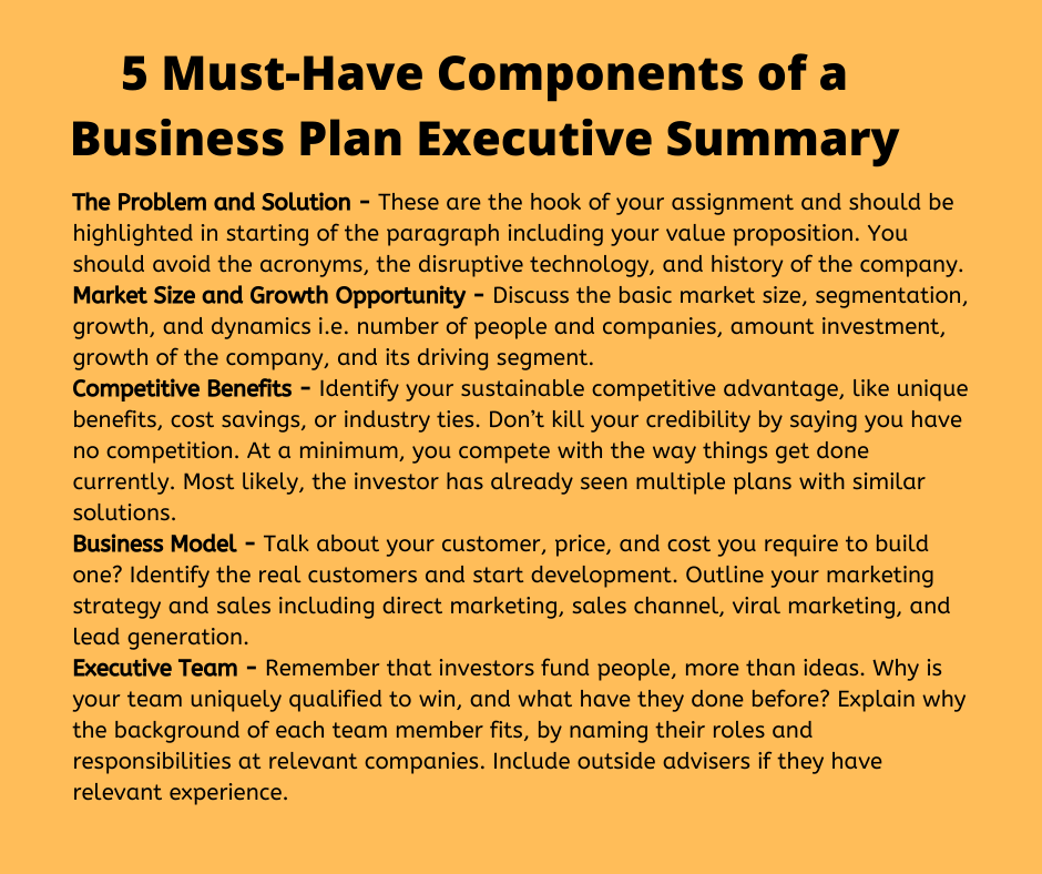 business plan executive summary