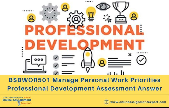 BSBWOR501 Manage Personal Work Priorities Professional Development Assessment Answer