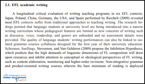 EFL Academic writing