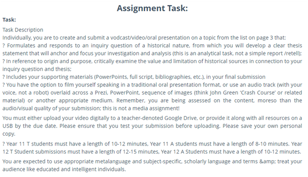 assignment task 2 of investigating the ancient world through report writing help
