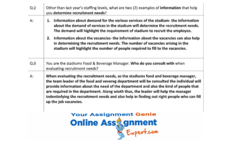 bachelor of tourism and event management assignment sample
