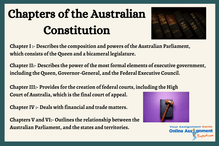 chapters of the australian constitution
