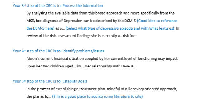 clinical instruction assignment task