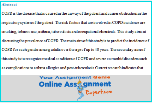 copd nursing assignment abstract