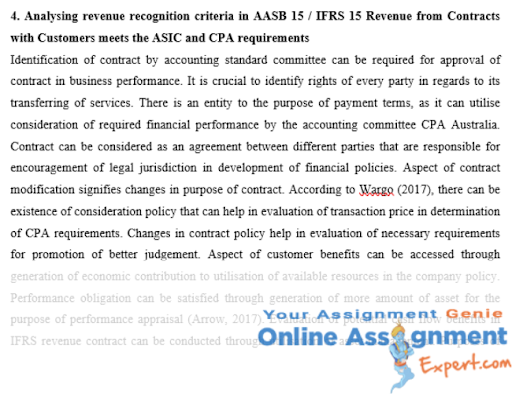 cpa program assignment example