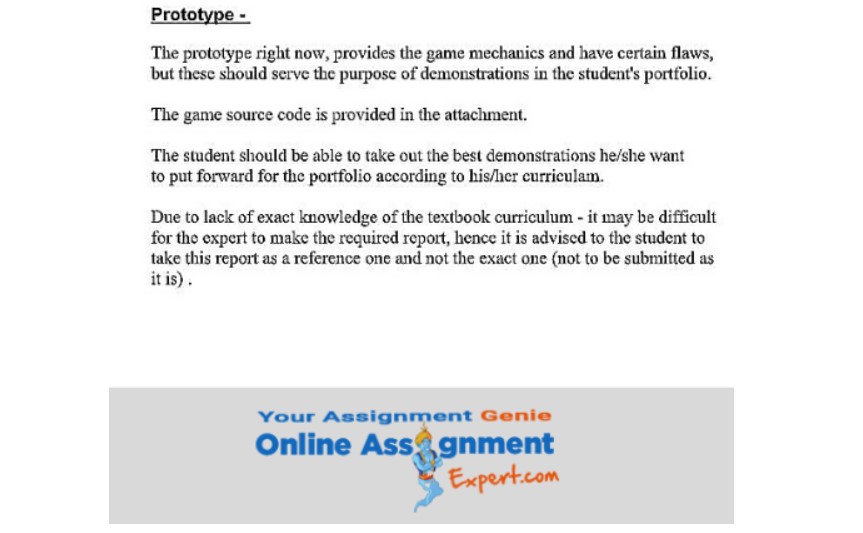 gaming and simulation assignment example
