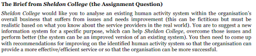 information systems in organisation assessment question
