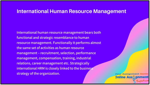 international human resource management