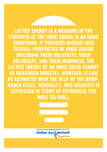 lattice energy assignment sample