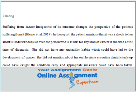oncology assessment sample