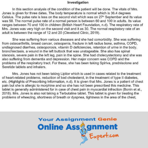 osteoporosis nursing assignment solution