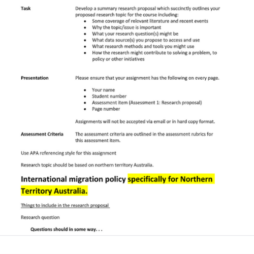 physical geography assignment sample