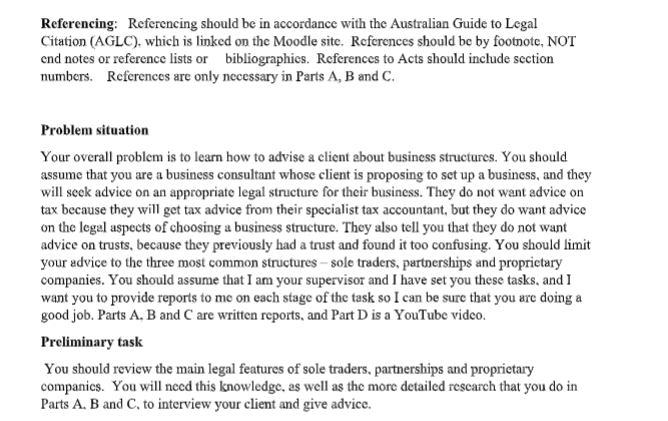 school law assignment question