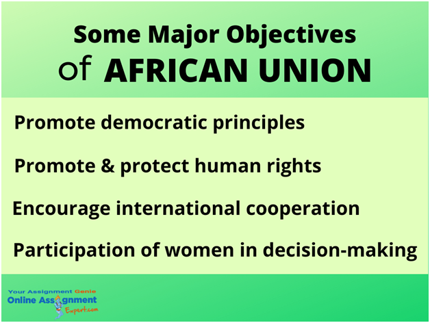 some major objectives of african union