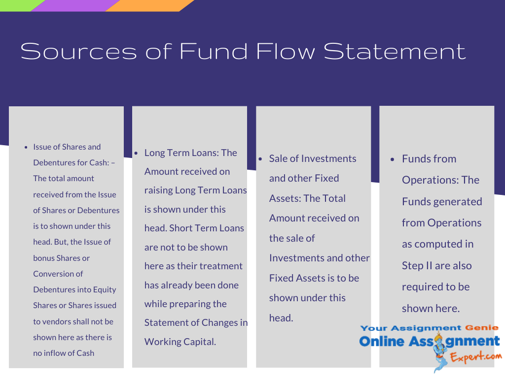 sources of fund flow statements