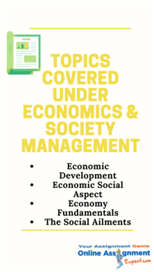 topics covered under economics and society management