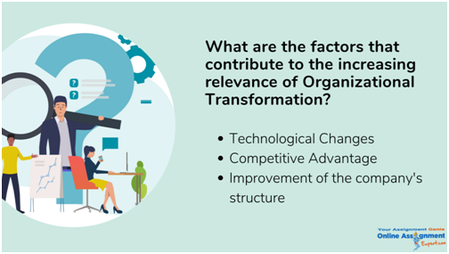 what are the factors that contribute to the increasing relevance of organizational transformation