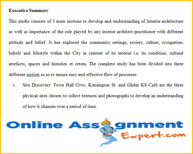 Buy College Papers Executive Summary