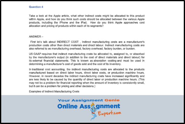 Business Accounting Assignment Sample Questions